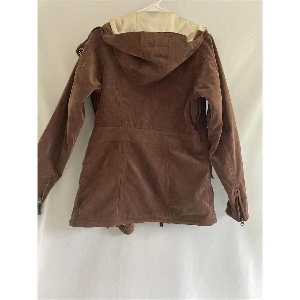Burton DRYRIDE Jacket Snowboarding Ski Coat Brown Corduroy Women's Size S - Picture 12 of 14